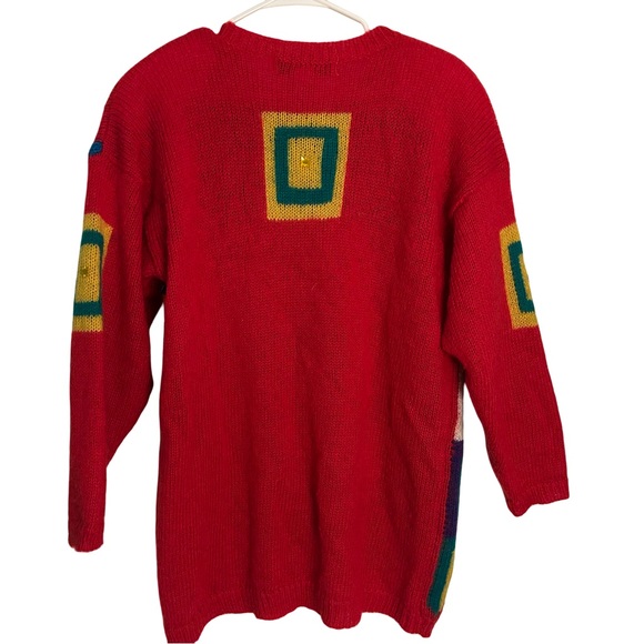 Kitty Hawk by Vivian Wang Colorful Mohair Knitted Sweater - Picture 5 of 5